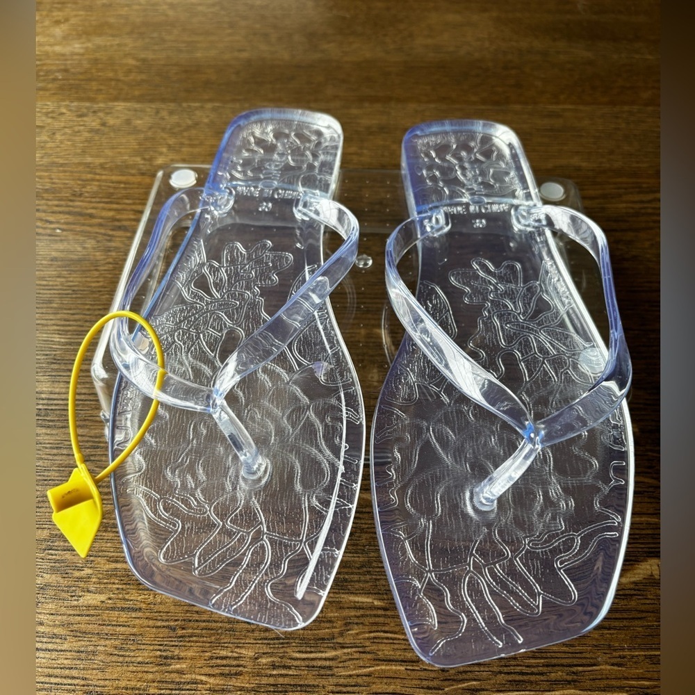 OMGard Clear Jelly Flip Flops Sandals Women’s 39 (US 8–8.5)‎